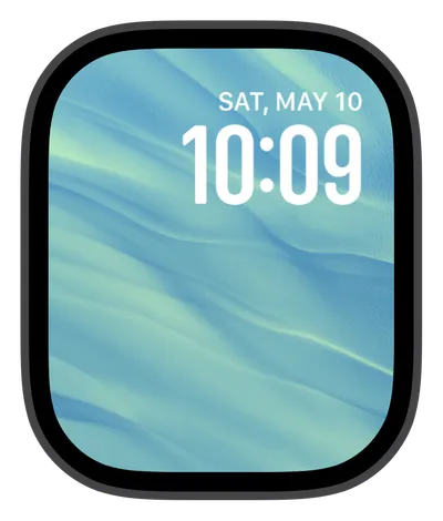 Aesthetic Apple Watch face — Aqua Flow by Watch Lux
