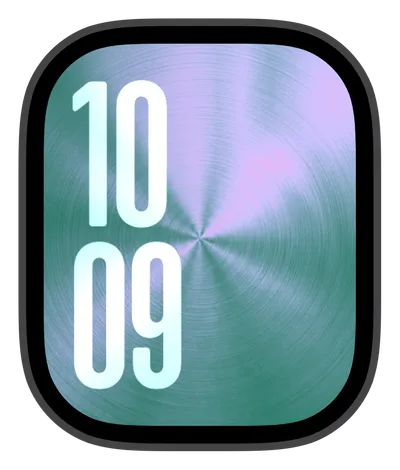 Aesthetic Apple Watch face — Aqua Radiance by Watch Lux