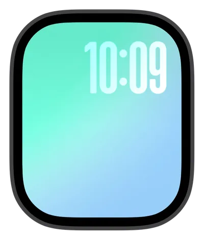 Aesthetic Apple Watch face — Aqua Sky by Watch Lux