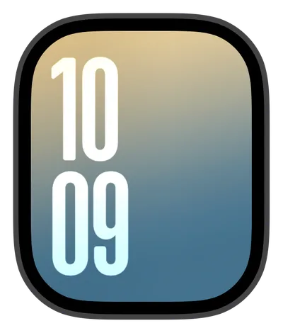 Aesthetic Apple Watch face — Aqua Sunsets by Watch Lux