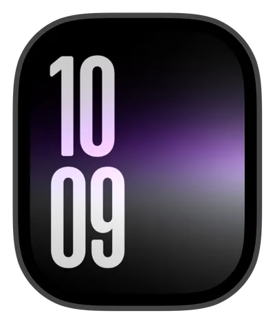 Aesthetic Apple Watch face — Black Haze by Watch Lux