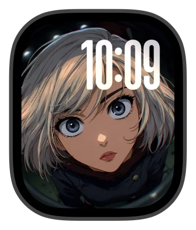 Anime Apple Watch face — Blue Eyes by Watch Lux