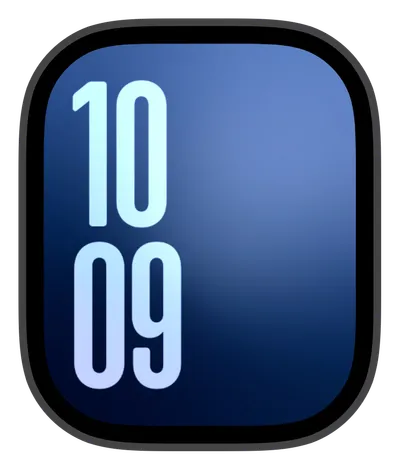 Aesthetic Apple Watch face — Blue Grade by Watch Lux