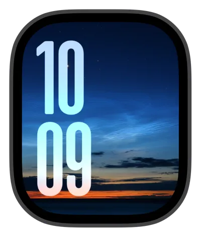 Nature Apple Watch face — Blue Horizon by Watch Lux