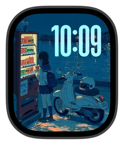 Anime Apple Watch face — City Vending by Watch Lux
