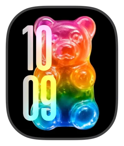 Premium Apple Watch face — Color Bear by Watch Lux