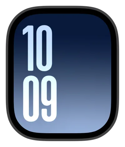 Aesthetic Apple Watch face — Cool Blue by Watch Lux