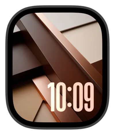 Luxury Apple Watch face — Copper Angles by Watch Lux