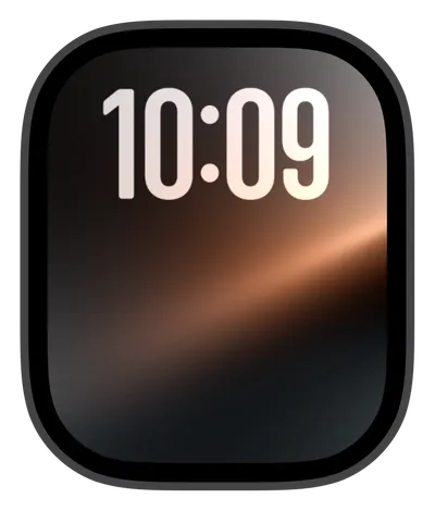 Aesthetic Apple Watch face — Copper Beam by Watch Lux