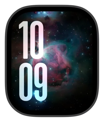 Space Apple Watch face — Cosmic Bloom by Watch Lux