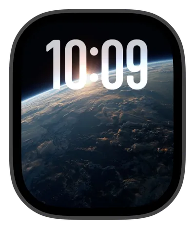 Space Apple Watch face — Cosmic Horizon by Watch Lux