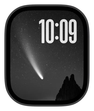 Space Apple Watch face — Cosmic Trail by Watch Lux