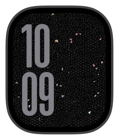 Aesthetic Apple Watch face — Cracked Confetti by Watch Lux