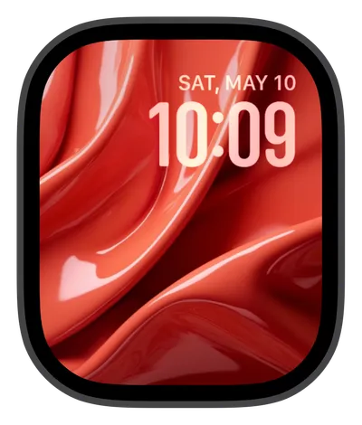 Aesthetic Apple Watch face — Crimson by Watch Lux