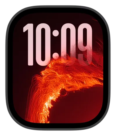 Space Apple Watch face — Crimson Flow by Watch Lux