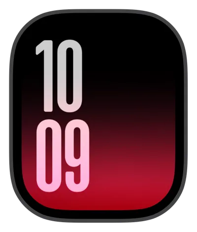 Aesthetic Apple Watch face — Crimson Shadow by Watch Lux