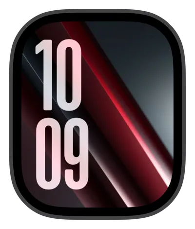 Aesthetic Apple Watch face — Crimson Shift by Watch Lux