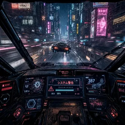Premium Apple Watch face — Cyberpunk Drive by Watch Lux