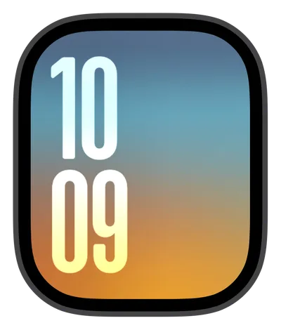 Aesthetic Apple Watch face — Daybreak Gradient by Watch Lux
