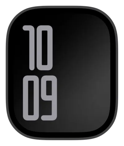 Minimal Apple Watch face — Digital Grey by Watch Lux