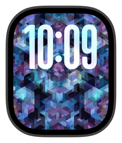 Aesthetic Apple Watch face — Digital Prism by Watch Lux