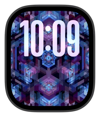 Aesthetic Apple Watch face — Digital Shards by Watch Lux