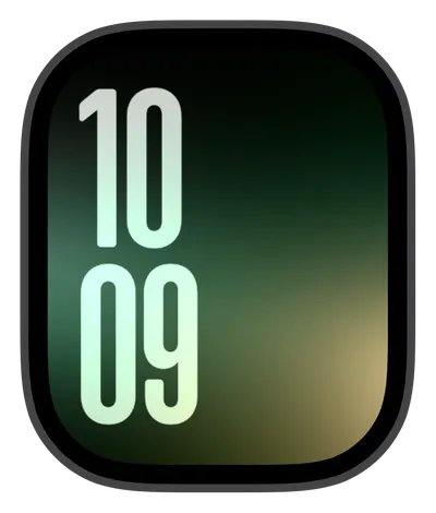 Aesthetic Apple Watch face — Emerald Hues by Watch Lux