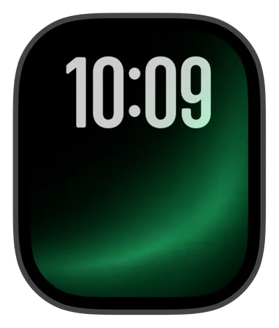 Aesthetic Apple Watch face — Emerald Sweep by Watch Lux