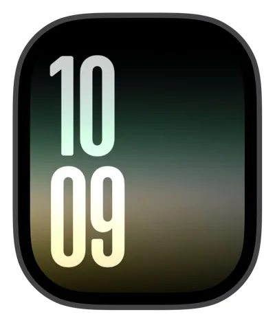 Aesthetic Apple Watch face — Faded Digits by Watch Lux