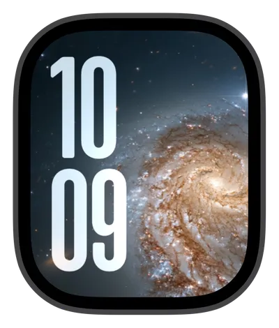 Space Apple Watch face — Galactic Spiral by Watch Lux