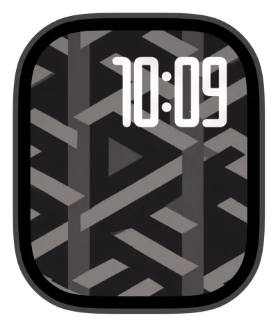 Aesthetic Apple Watch face — Geometric Maze by Watch Lux