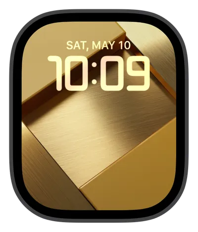 Luxury Apple Watch face — Golden Cubes by Watch Lux