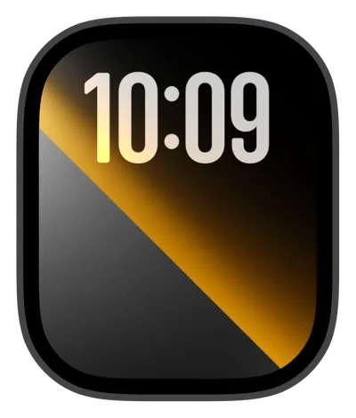 Aesthetic Apple Watch face — Golden Split by Watch Lux
