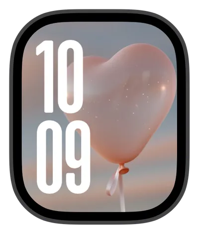 Luxury Apple Watch face — Heart Balloon by Watch Lux