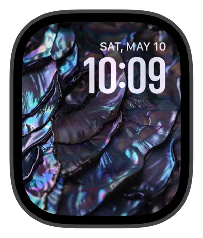 Aesthetic Apple Watch face — Iridescent Shimmer by Watch Lux
