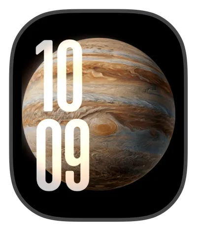 Space Apple Watch face — Jupiter Gaze by Watch Lux