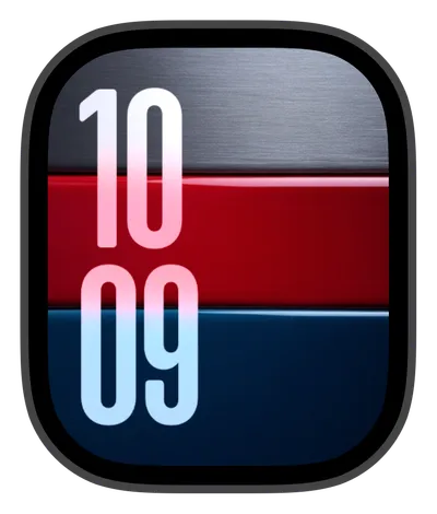 Luxury Apple Watch face — Layered Metals by Watch Lux