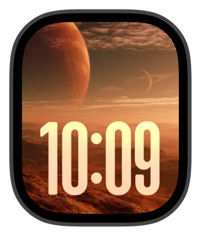Space Apple Watch face — Martian Horizon by Watch Lux