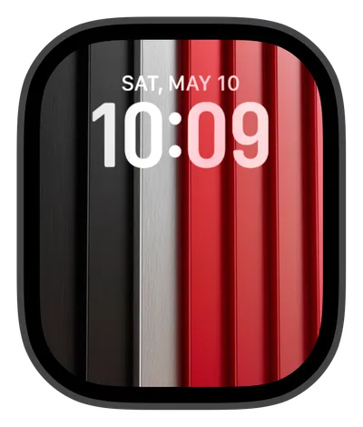 Aesthetic Apple Watch face — Metal Stripes by Watch Lux