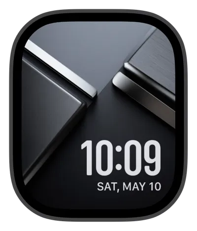 Luxury Apple Watch face — Metallic Edge by Watch Lux