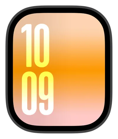 Aesthetic Apple Watch face — Miami Glow by Watch Lux