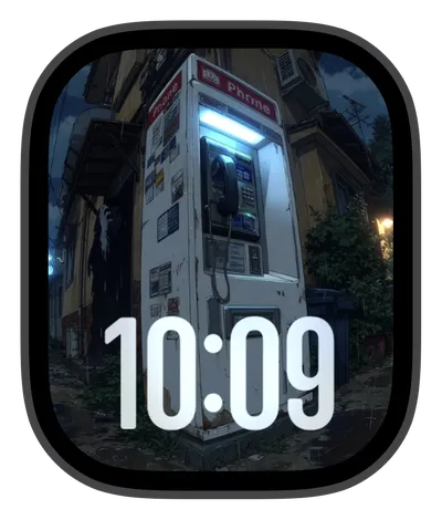 Cyberpunk Apple Watch face — Midnight Call by Watch Lux