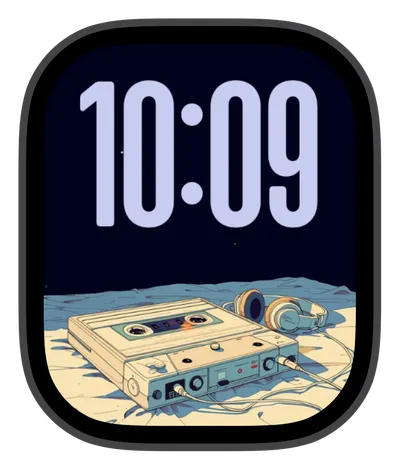 Retro Apple Watch face — Mixtape by Watch Lux