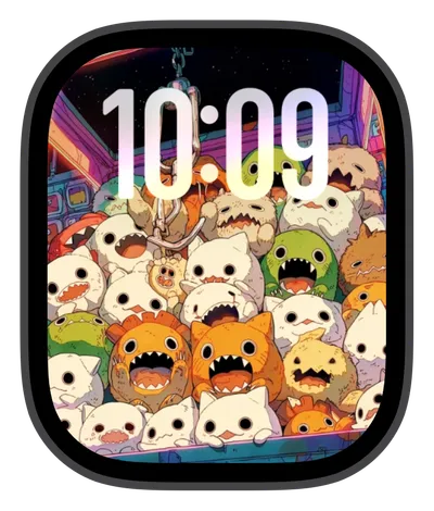 Anime Apple Watch face — Monster Mash by Watch Lux