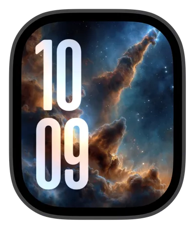 Space Apple Watch face — Nebula Glow by Watch Lux