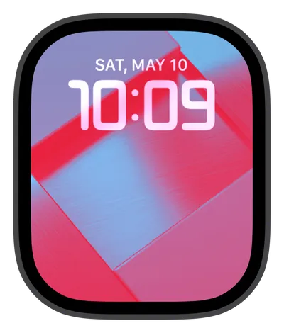 Aesthetic Apple Watch face — Neon Angles by Watch Lux