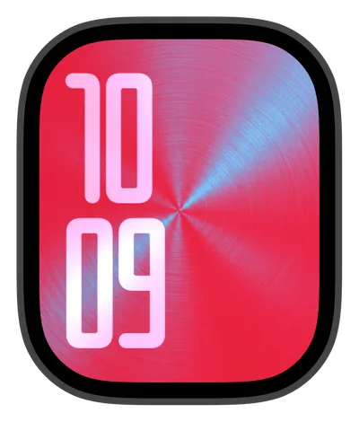 Luxury Apple Watch face — Neon Flux by Watch Lux