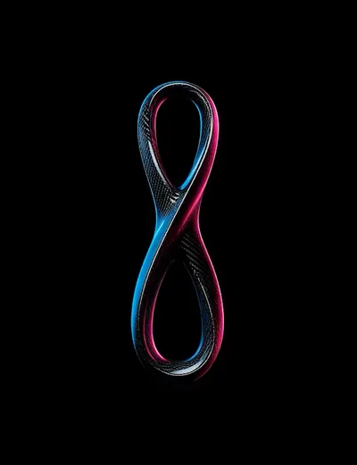 Cyberpunk Apple Watch face — Neon Infinity by Watch Lux