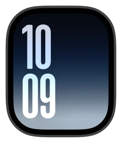 Aesthetic Apple Watch face — Nightfall Digits by Watch Lux