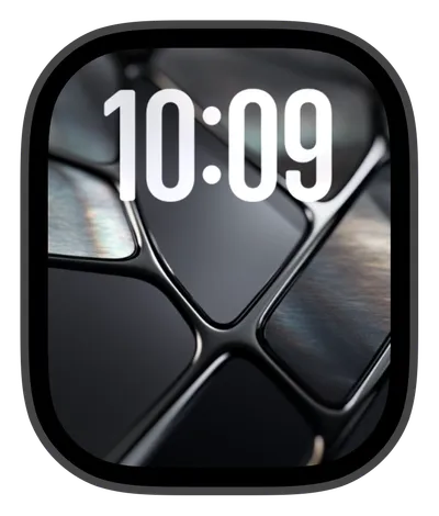 Aesthetic Apple Watch face — Onyx Shine by Watch Lux